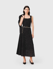 Maje Outlet / Rhinestone knit maxi dress