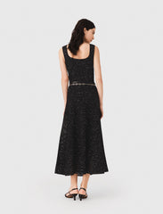 Maje Outlet / Rhinestone knit maxi dress