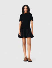 Maje Discount / Short knit and taffeta dress