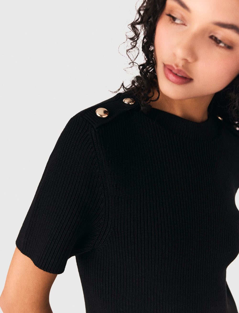Maje Discount / Short knit and taffeta dress