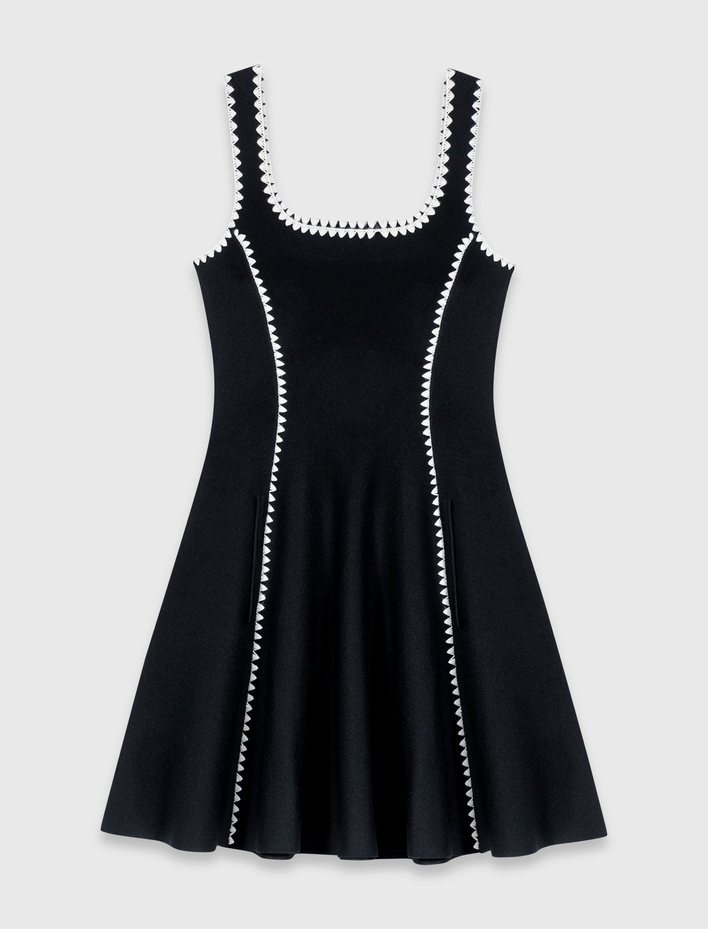 Maje Online / Short dress with topstitch details