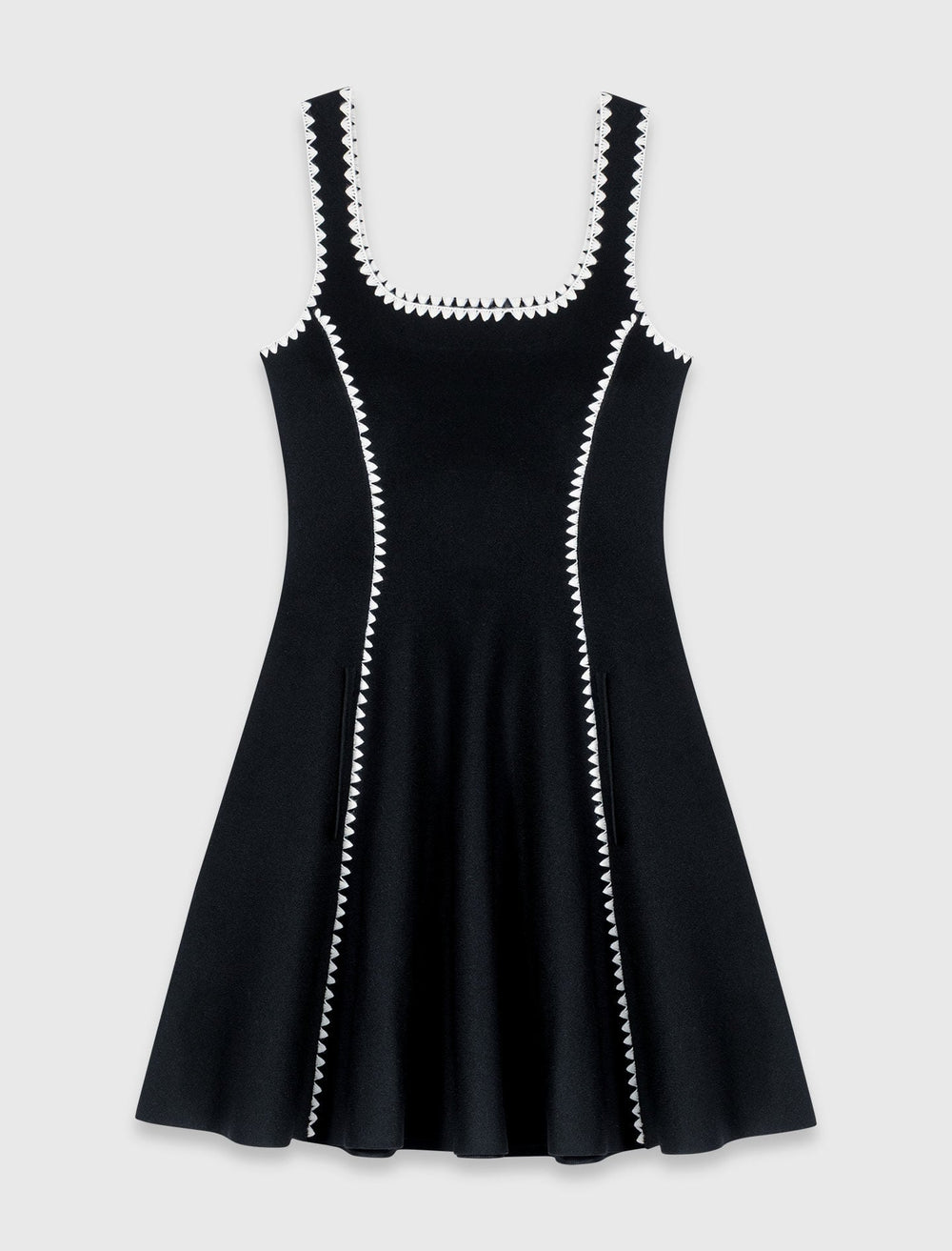 Maje Online / Short dress with topstitch details