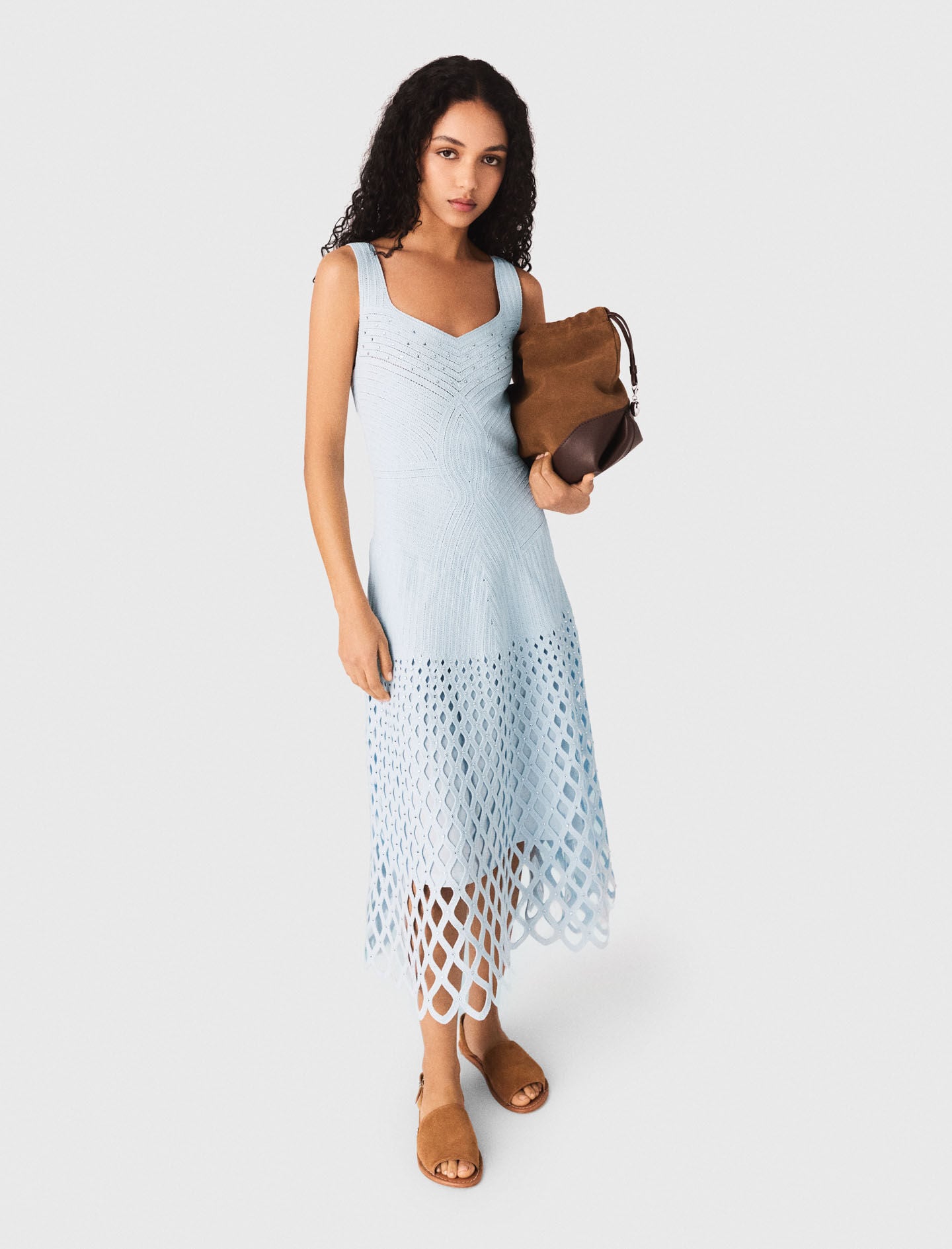 Maje Shop / Crochet dress with removable lining