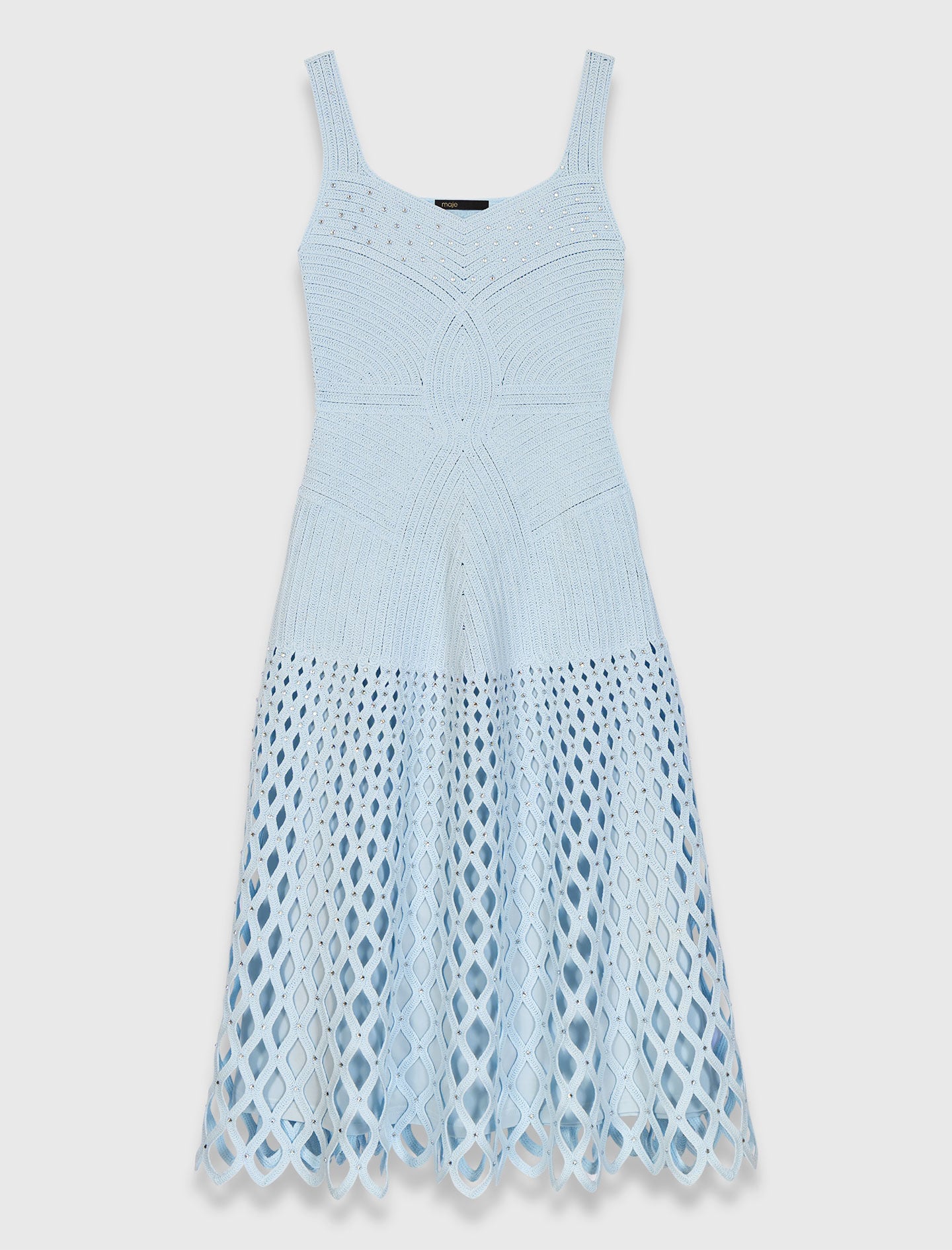 Maje Shop / Crochet dress with removable lining