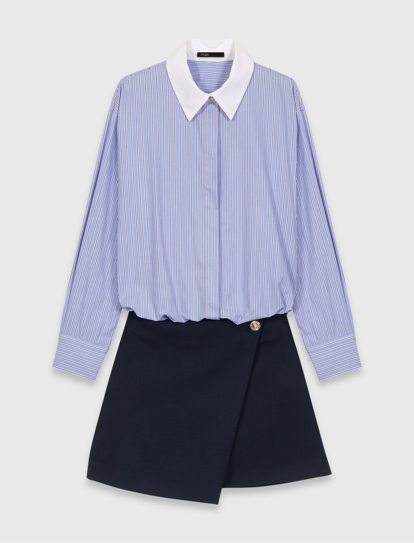 Maje Sale / 2-in-1 shirt dress