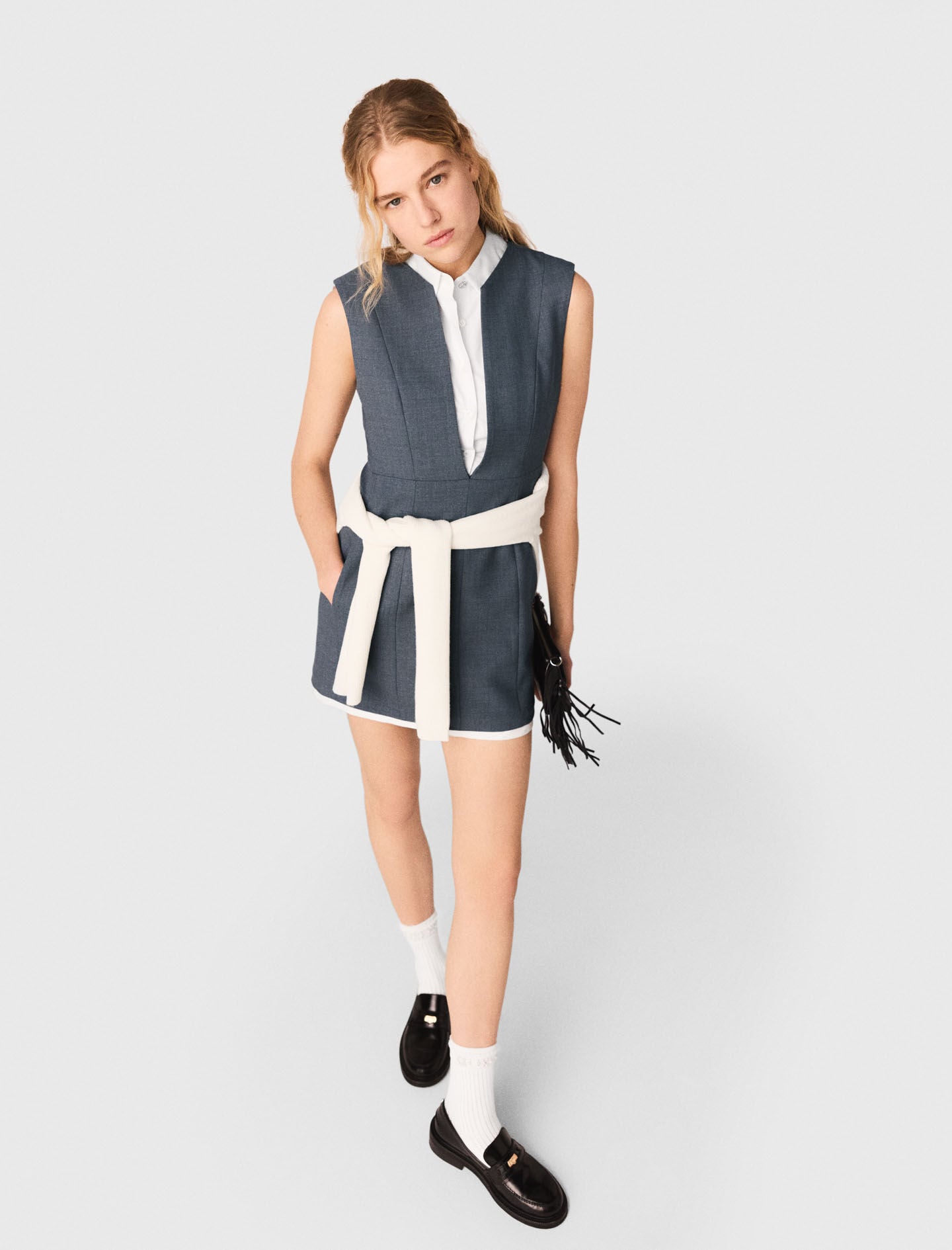 Maje On Sale / Layered-effect tailored dress