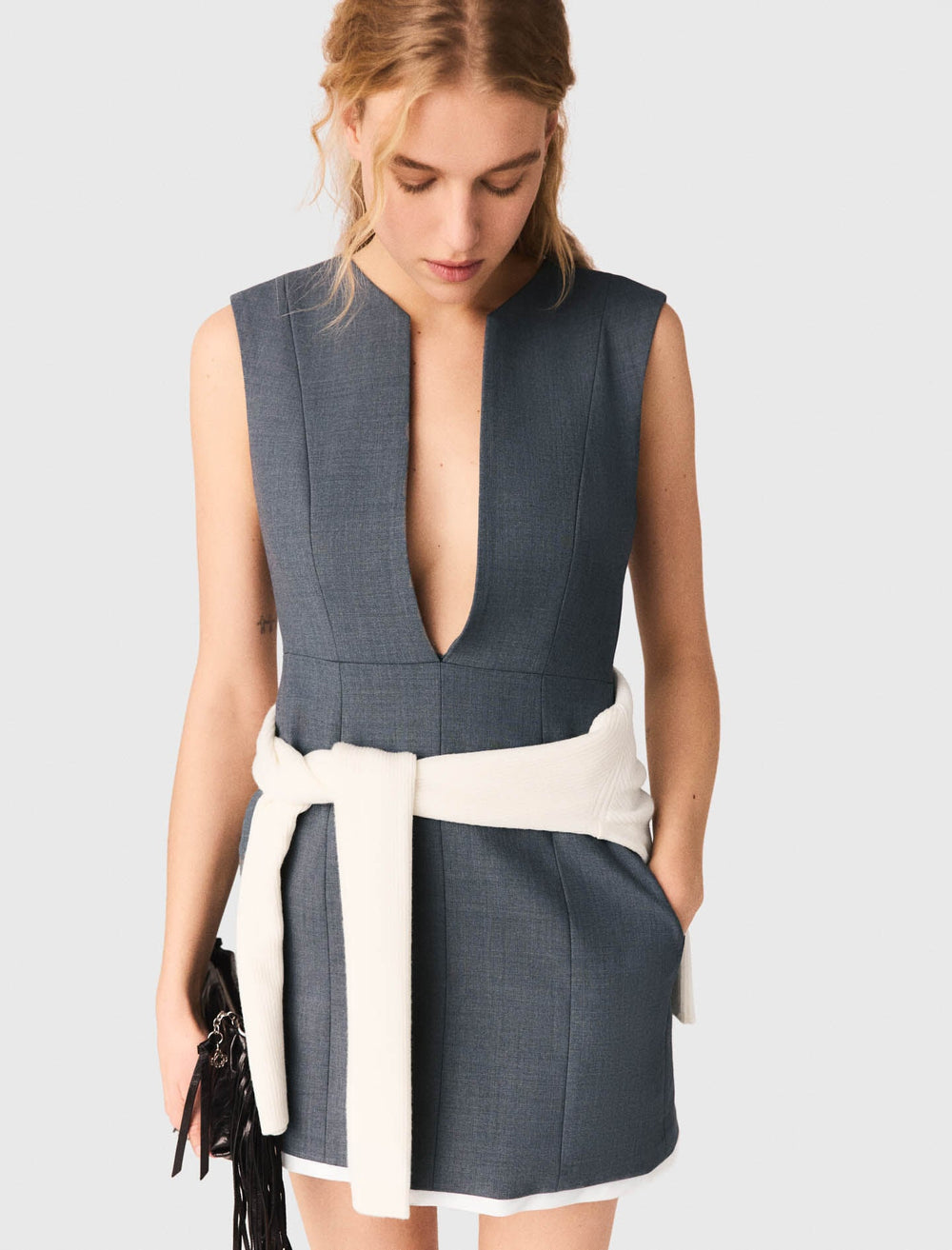 Maje On Sale / Layered-effect tailored dress