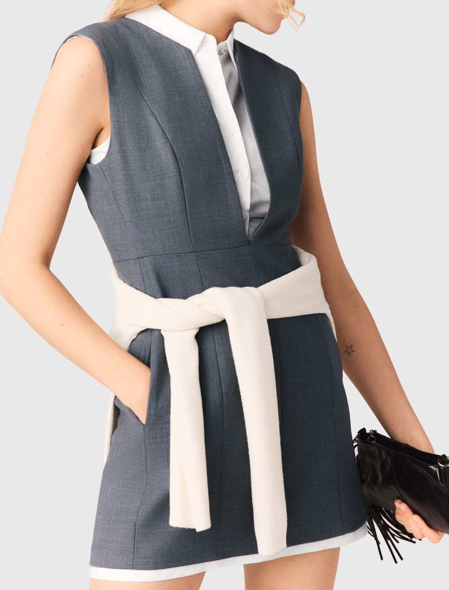 Maje On Sale / Layered-effect tailored dress