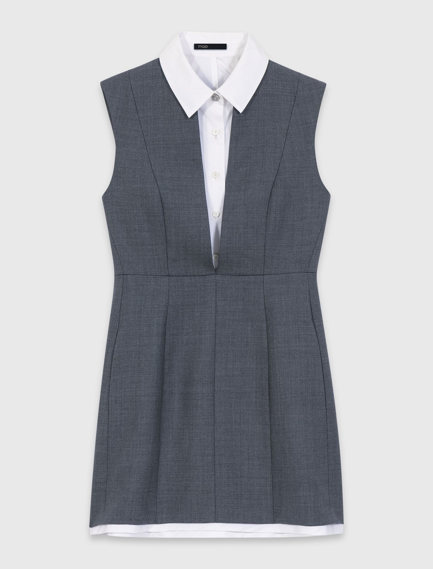 Maje On Sale / Layered-effect tailored dress