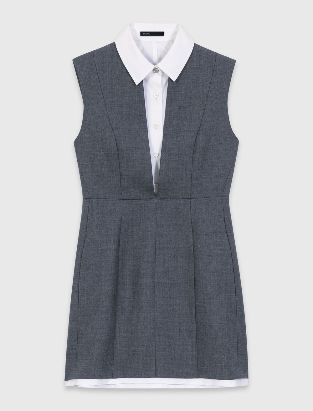 Maje On Sale / Layered-effect tailored dress