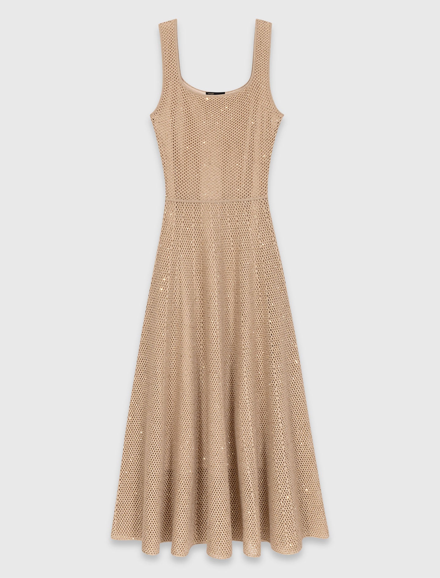 Maje New / Rhinestone knit maxi dress