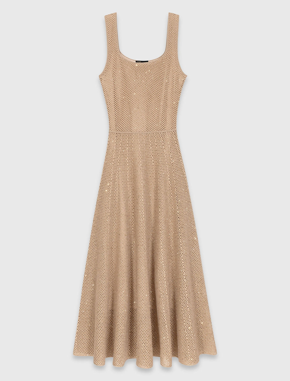 Maje New / Rhinestone knit maxi dress