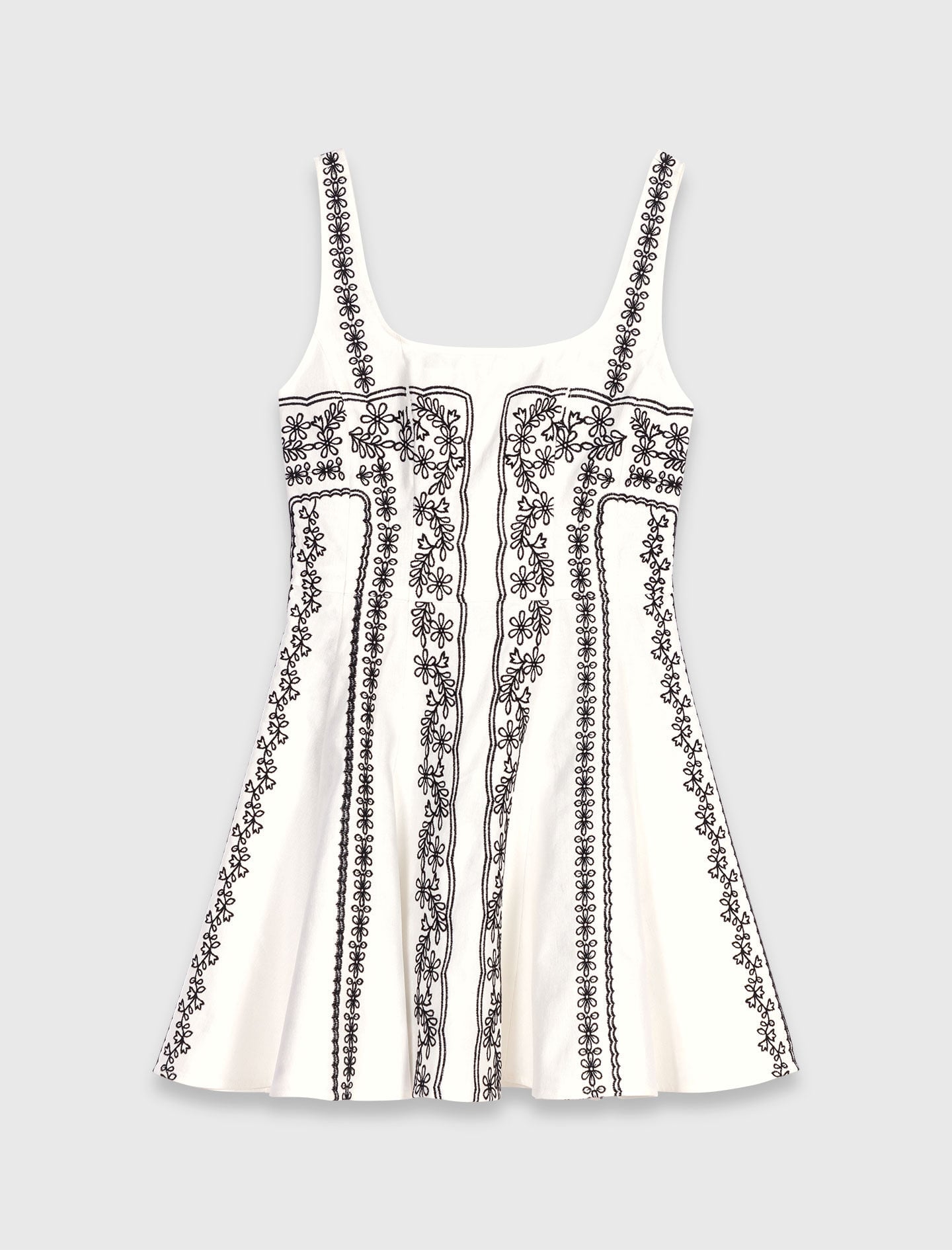 Maje On Sale / Mini embroidered strap dress