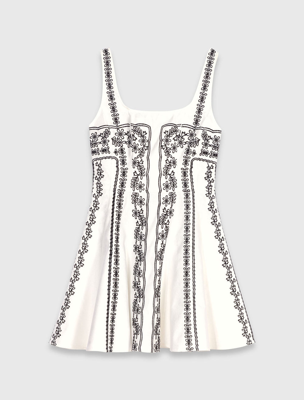 Maje On Sale / Mini embroidered strap dress