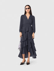 Maje Outlet / Ruffled maxi dress