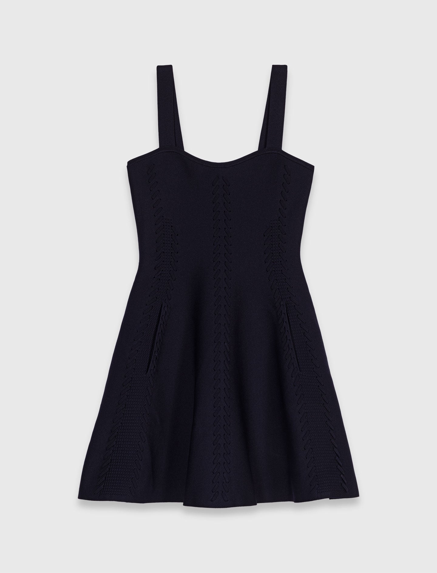 Maje New / Mini knitted babydoll dress