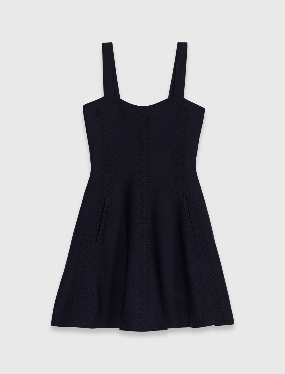 Maje New / Mini knitted babydoll dress