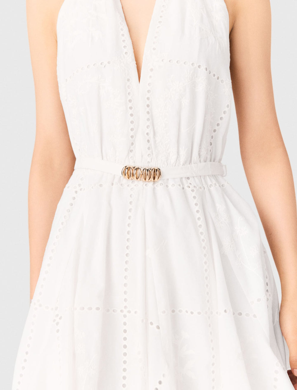 Maje Discount / Mini embroidered backless dress