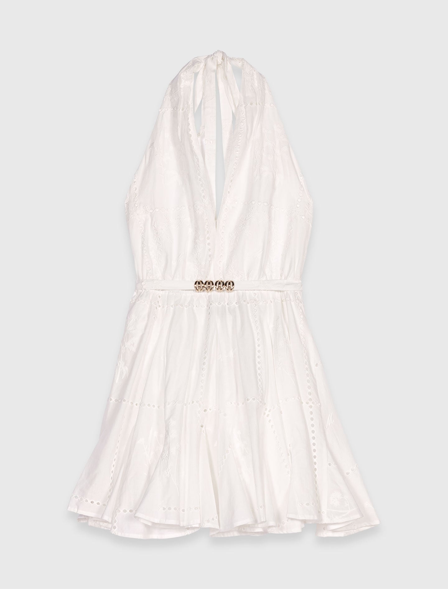 Maje Discount / Mini embroidered backless dress