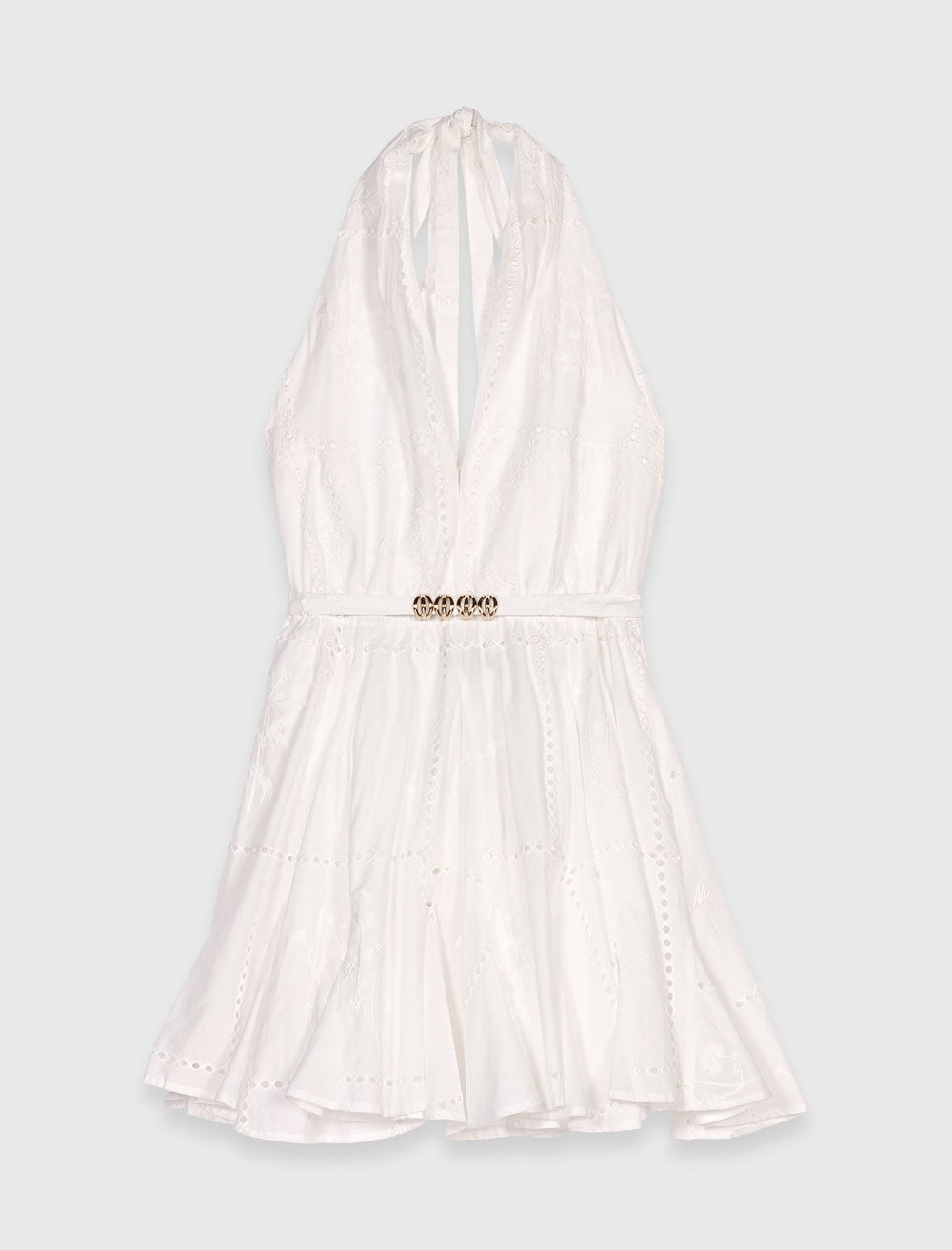 Maje Discount / Mini embroidered backless dress