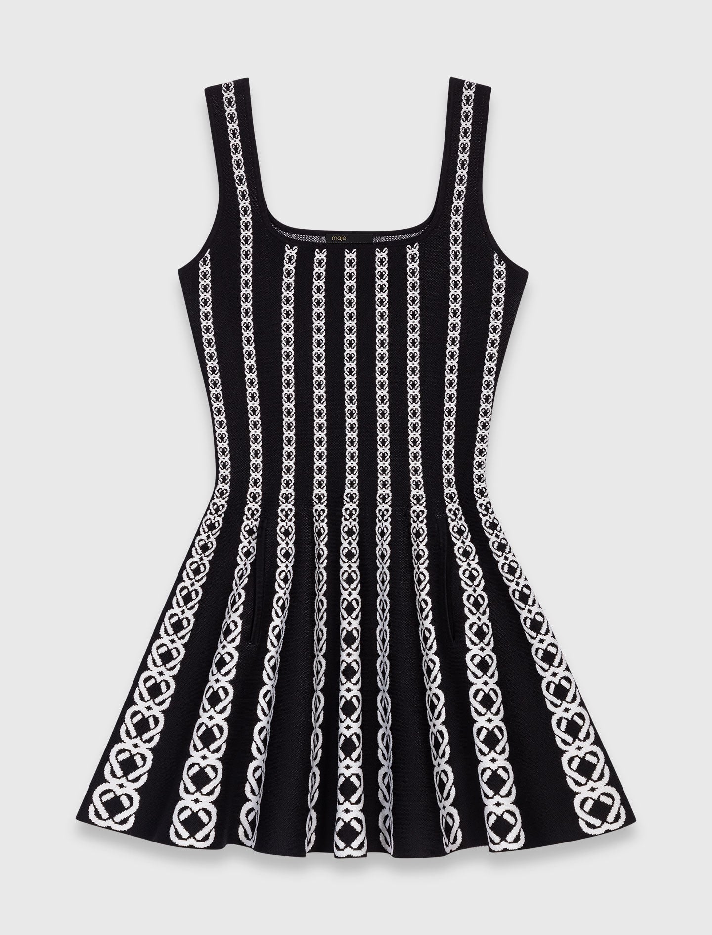 Maje Online / Mini jacquard knit dress