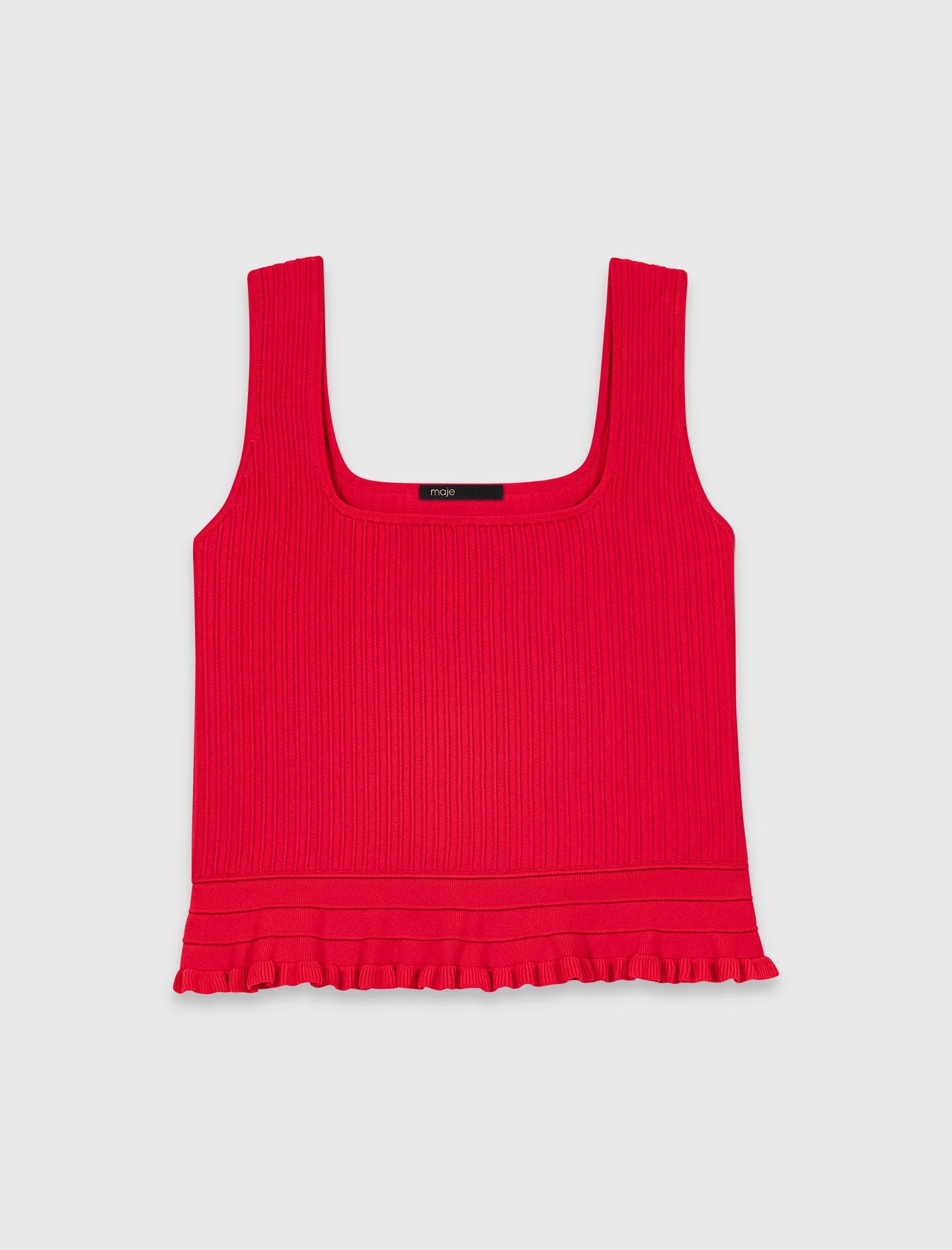 Maje Online / Ruffled knit top