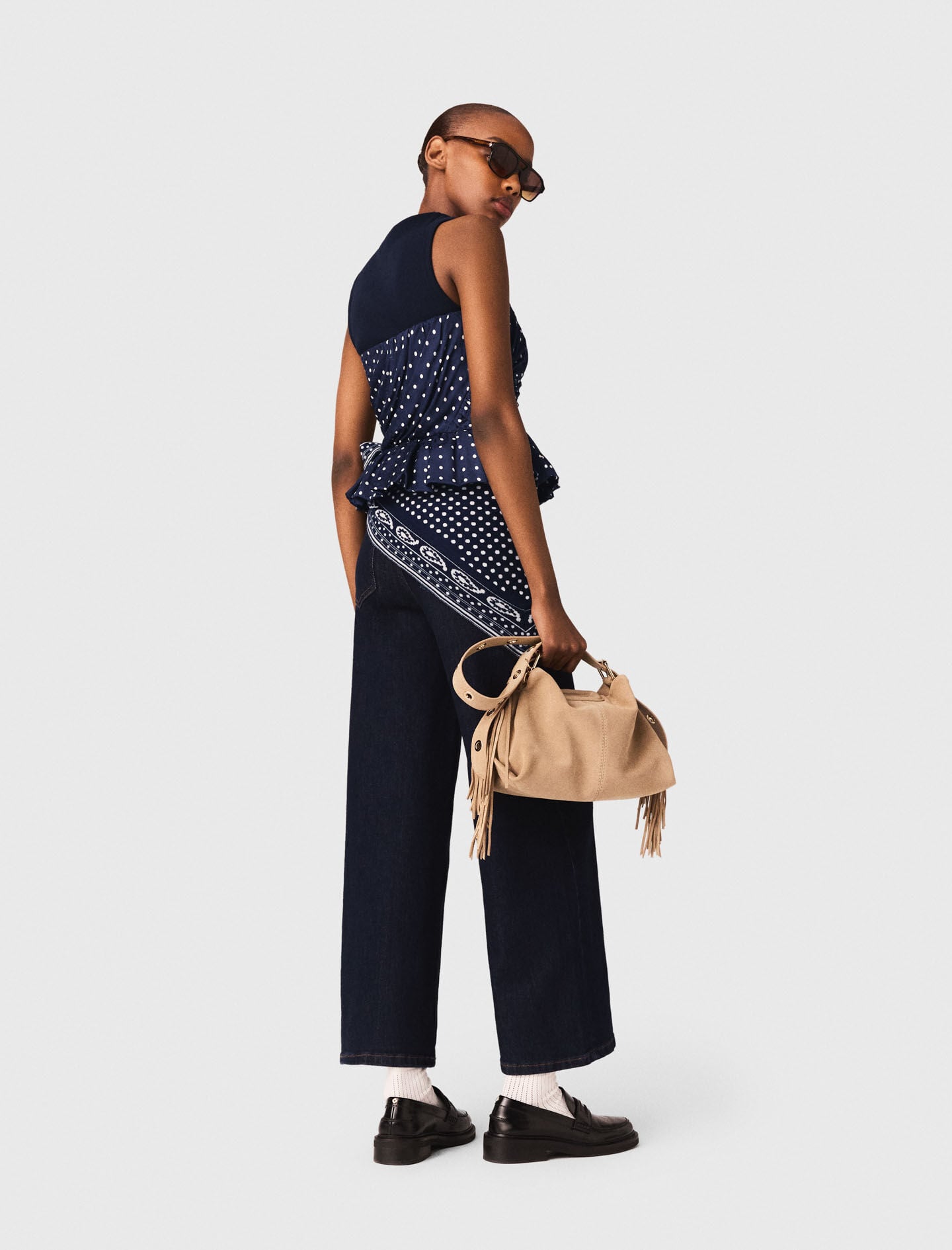 Maje Sale / Patterned bustier top