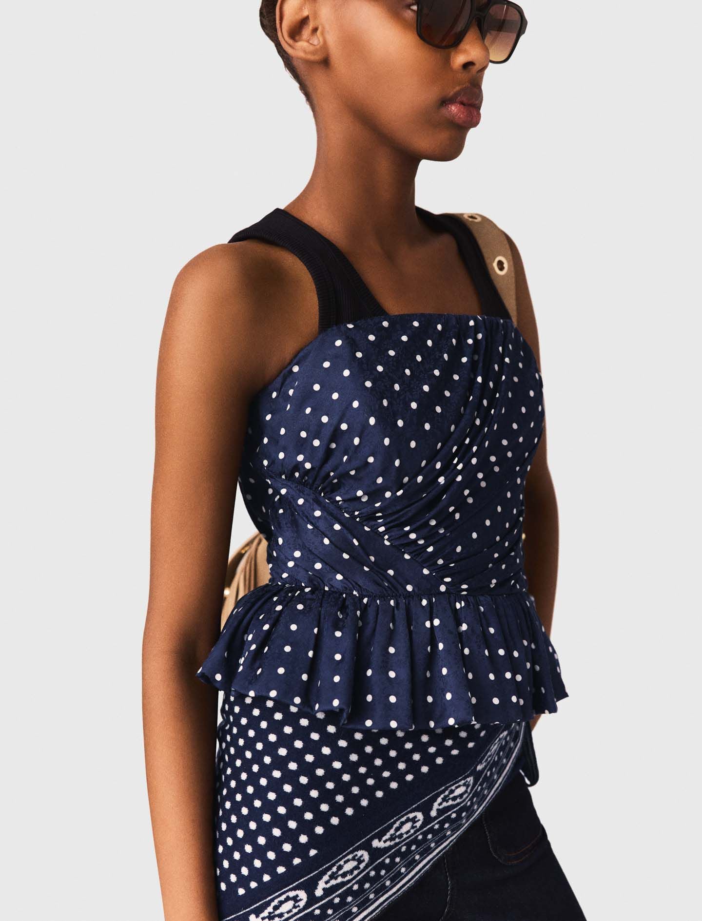 Maje Sale / Patterned bustier top
