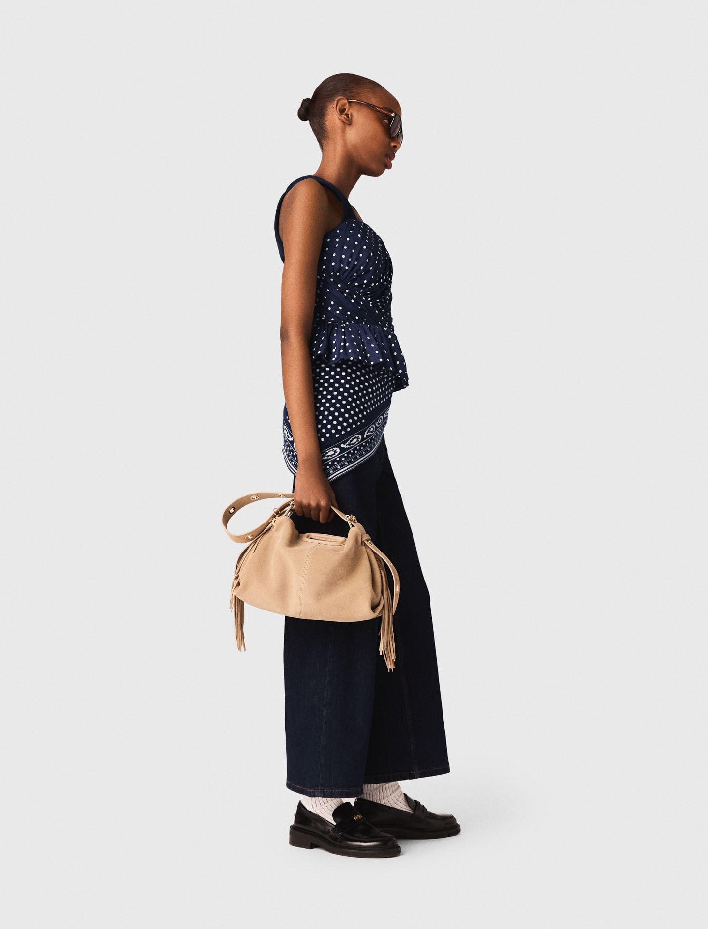 Maje Sale / Patterned bustier top