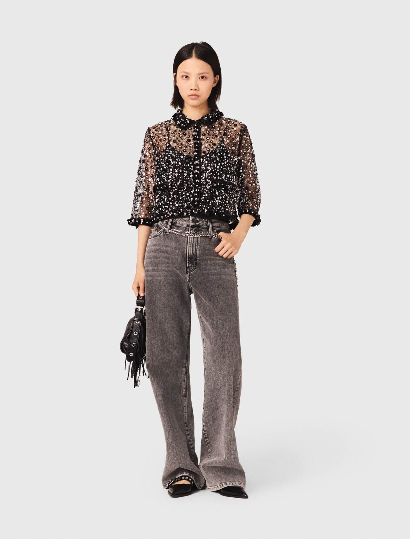 Maje On Sale / Floral sequin top