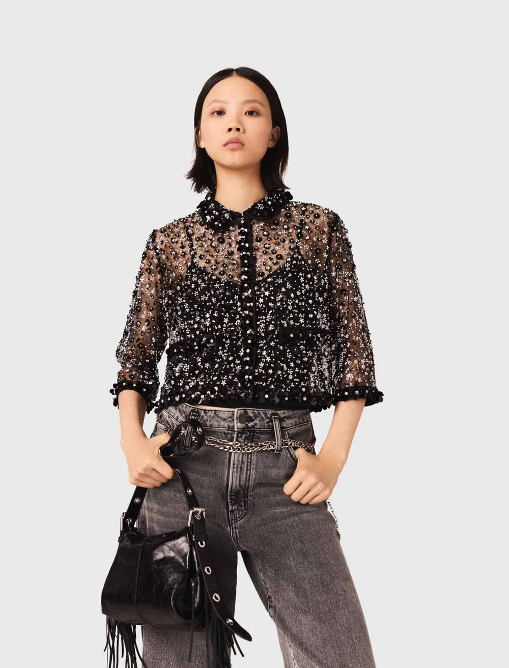 Maje On Sale / Floral sequin top