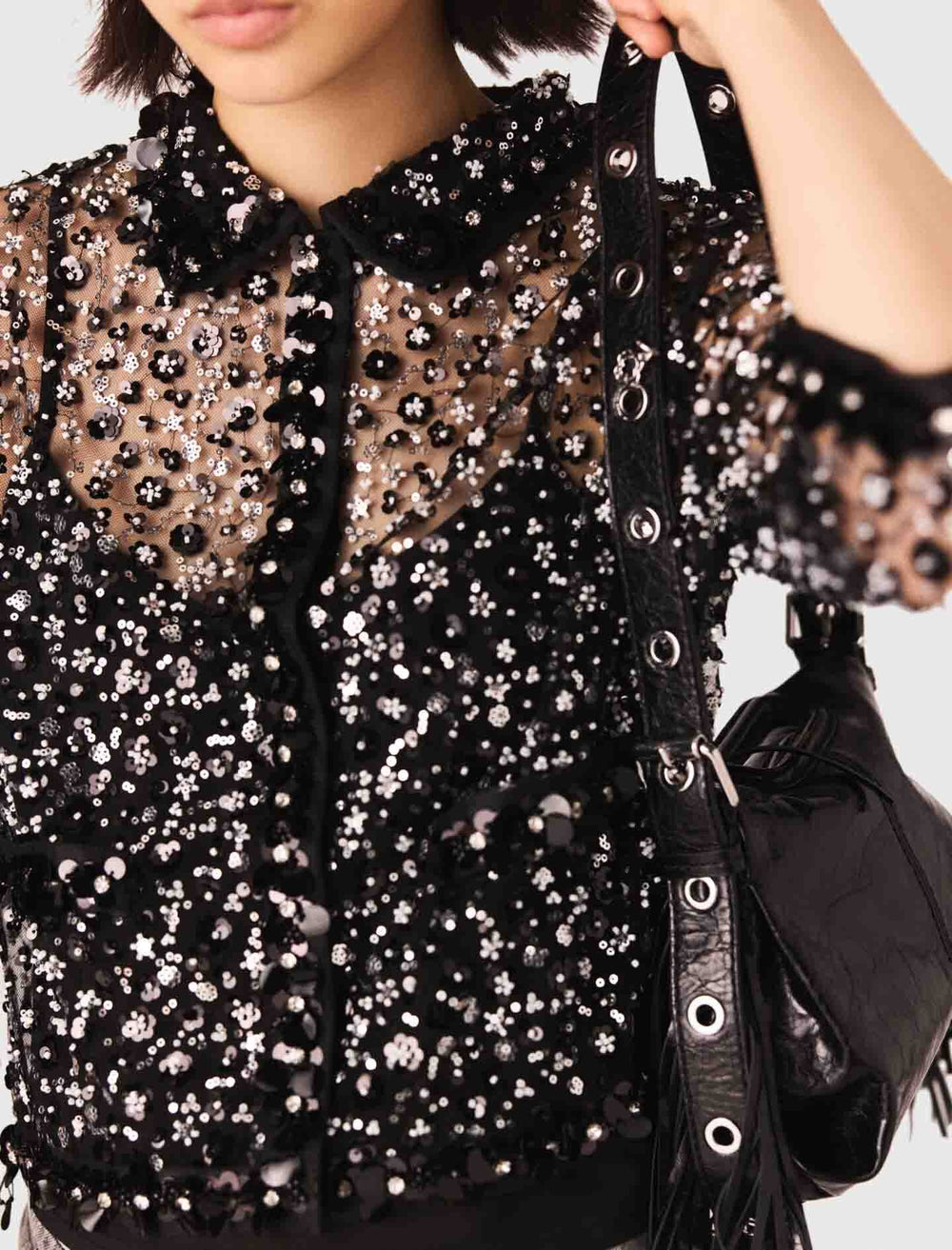 Maje On Sale / Floral sequin top