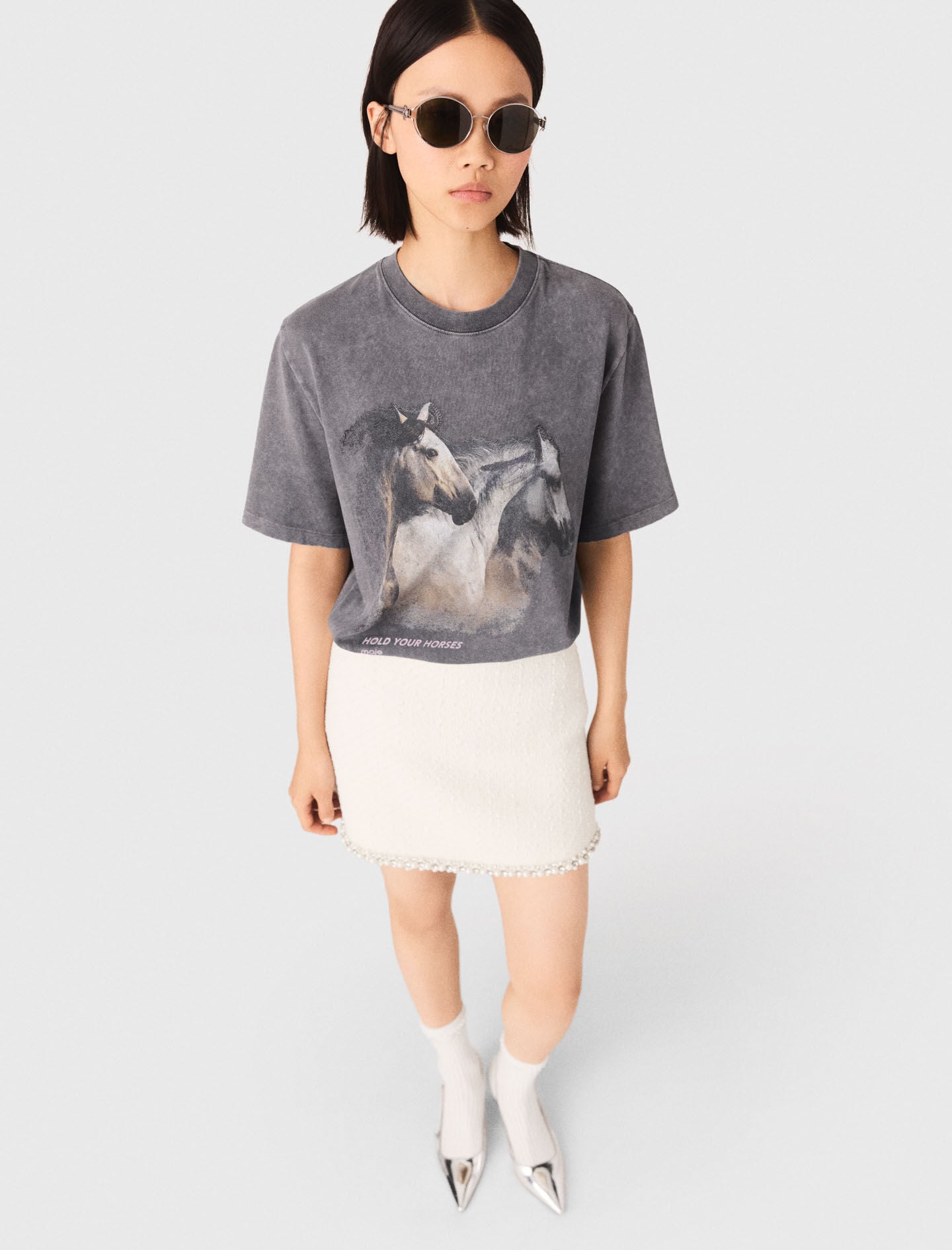 Maje New / Horse print T-shirt