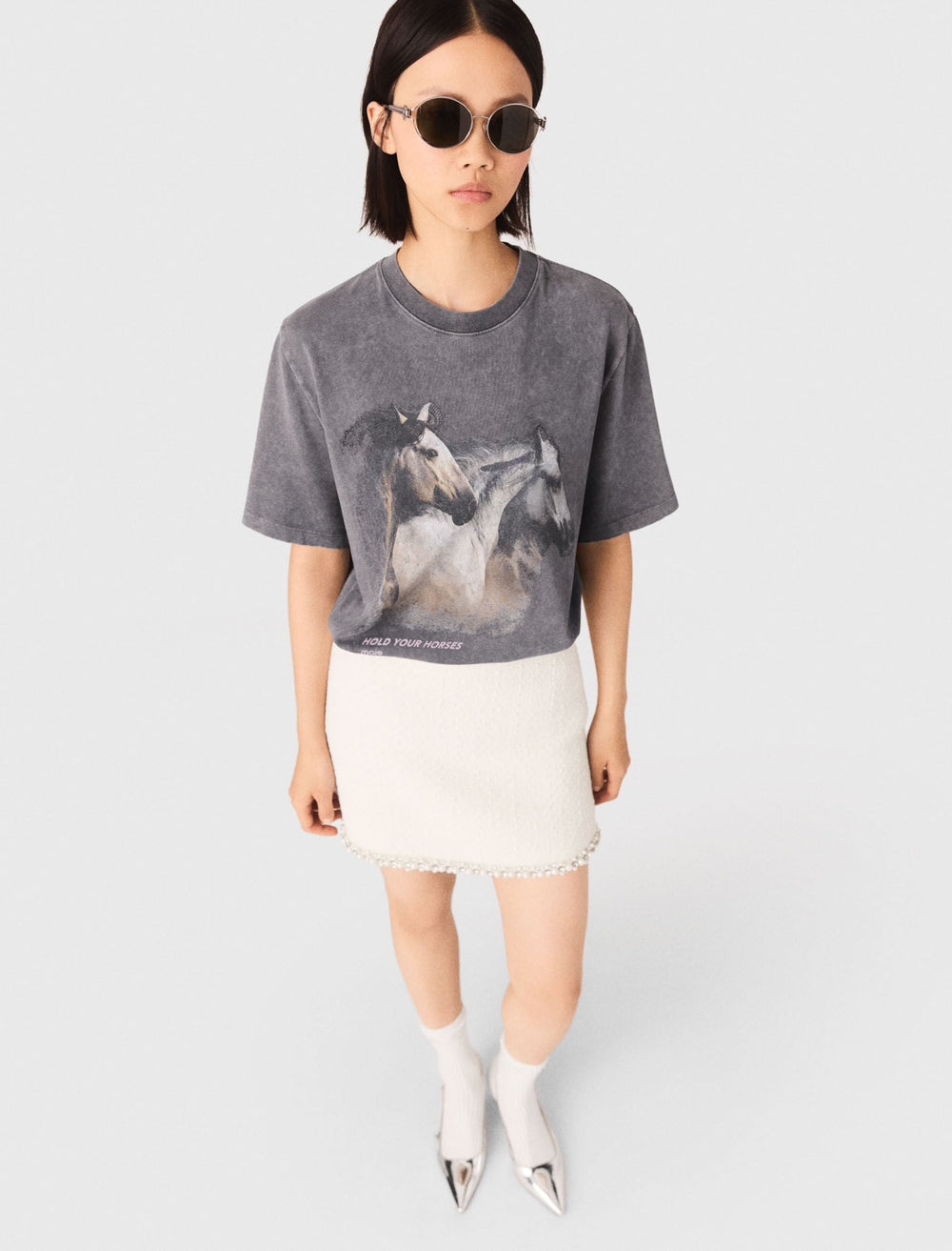 Maje New / Horse print T-shirt