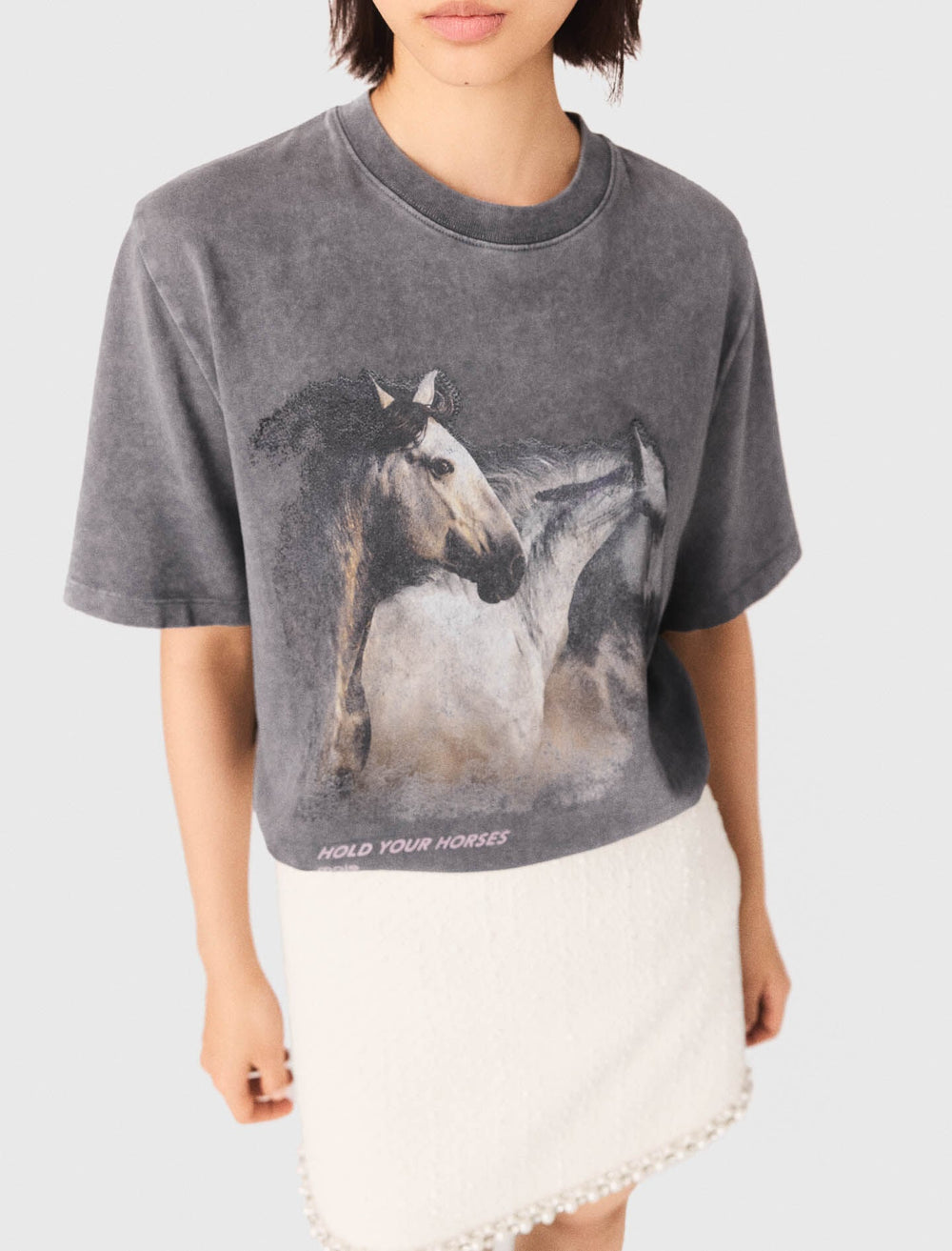 Maje New / Horse print T-shirt
