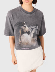 Maje New / Horse print T-shirt