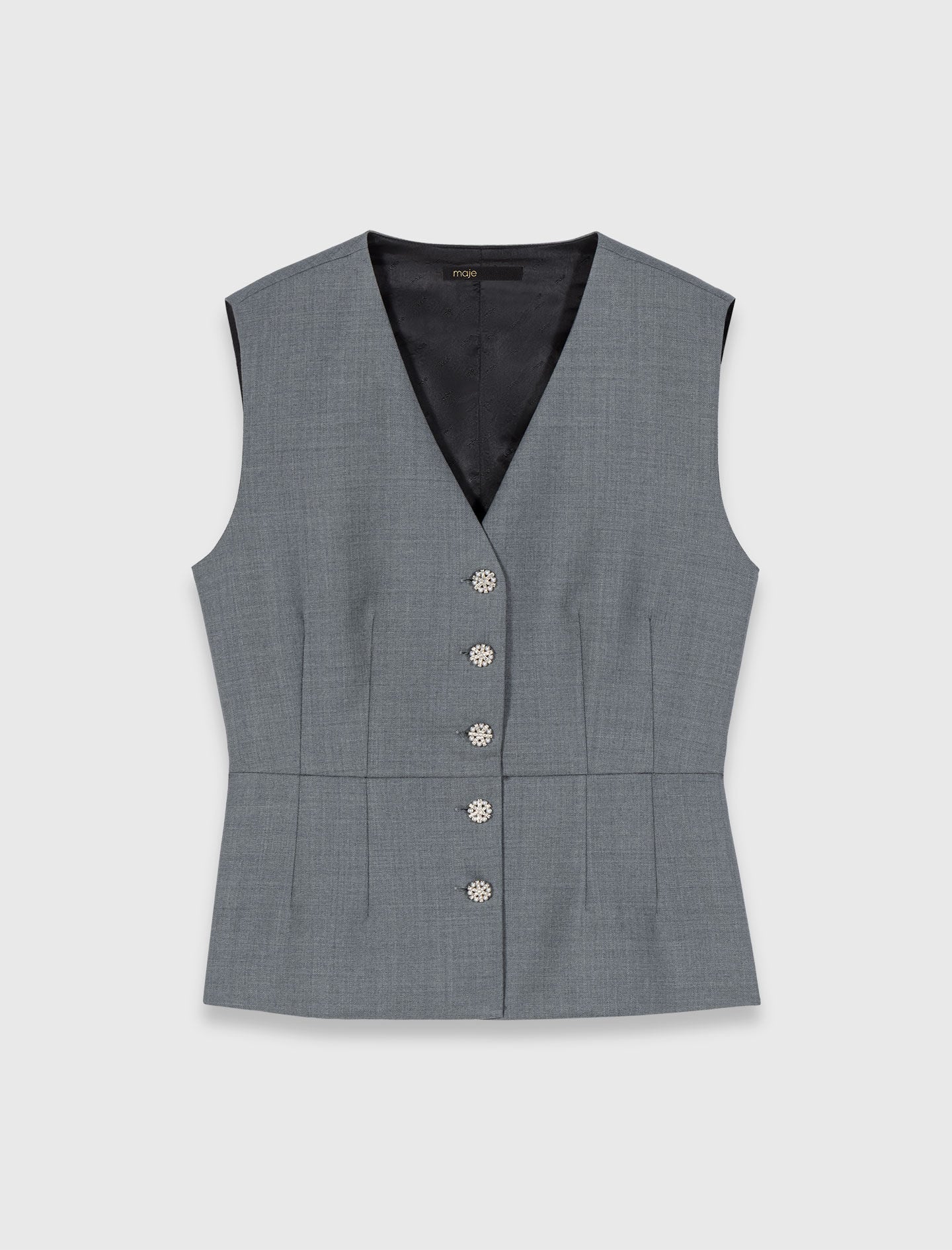 Maje Online / Jewel-button tailored vest
