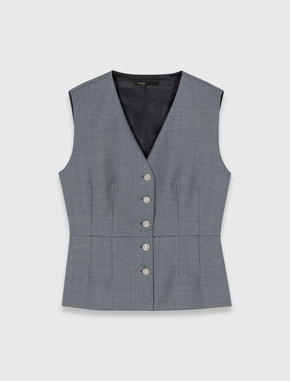 Maje Online / Jewel-button tailored vest
