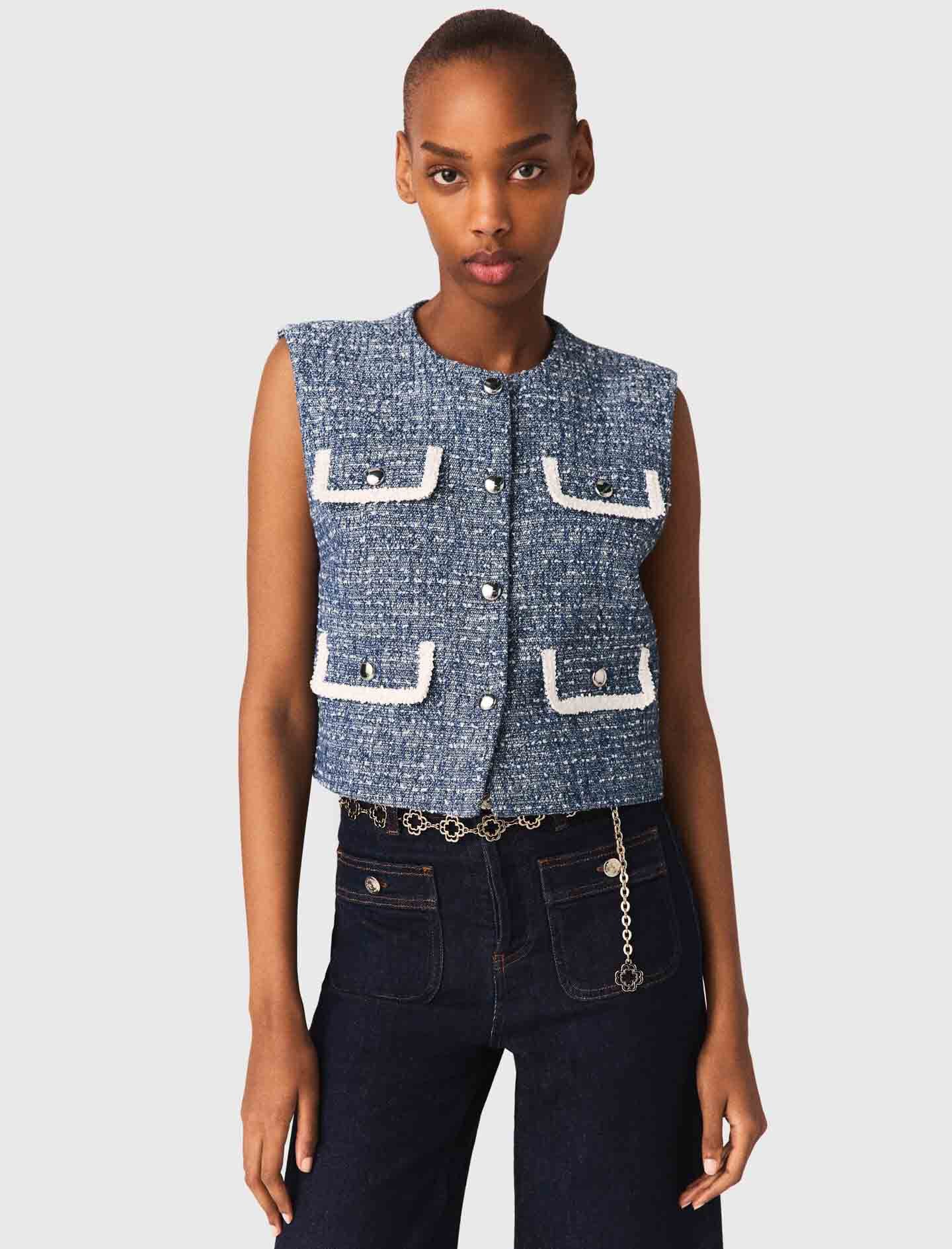Maje Sale / Tweed vest