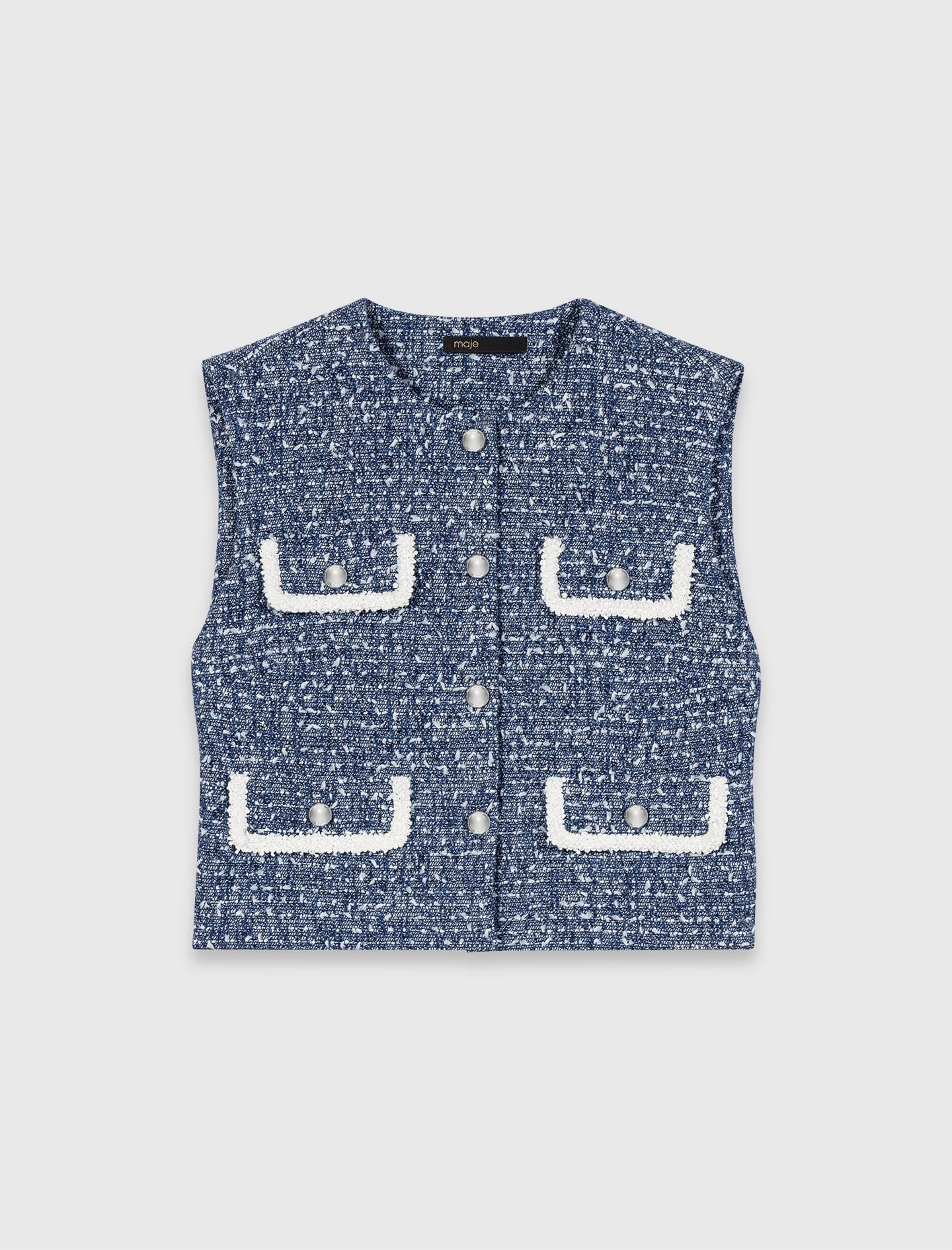 Maje Sale / Tweed vest