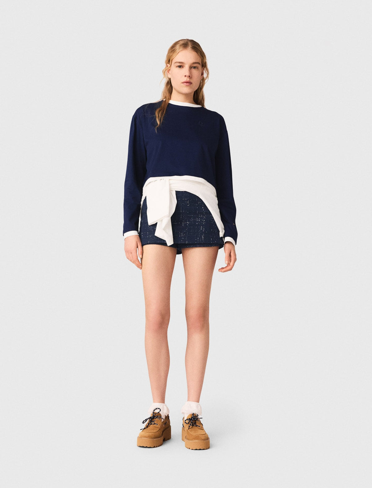 Maje Outlet / Layered-effect T-shirt