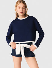 Maje Outlet / Layered-effect T-shirt