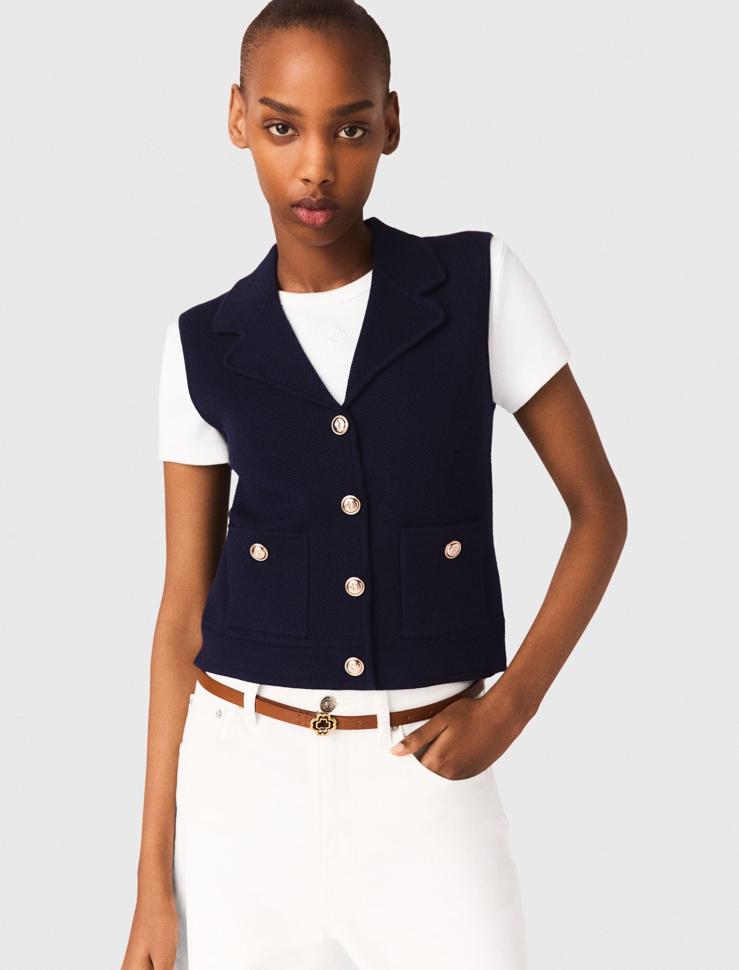 Maje Discount / Polo knit cardigan