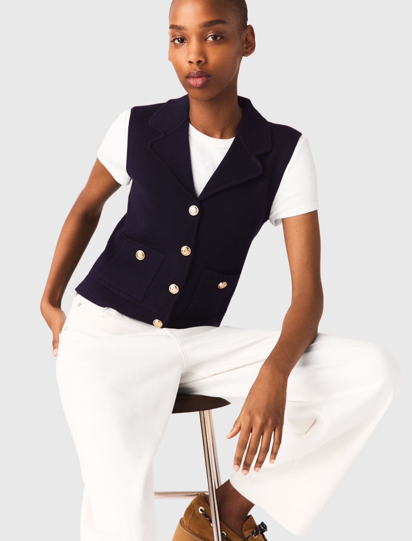 Maje Discount / Polo knit cardigan