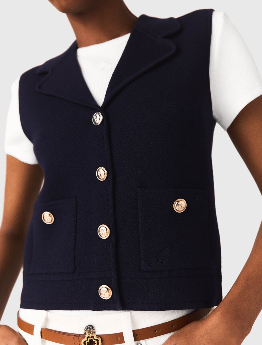 Maje Discount / Polo knit cardigan