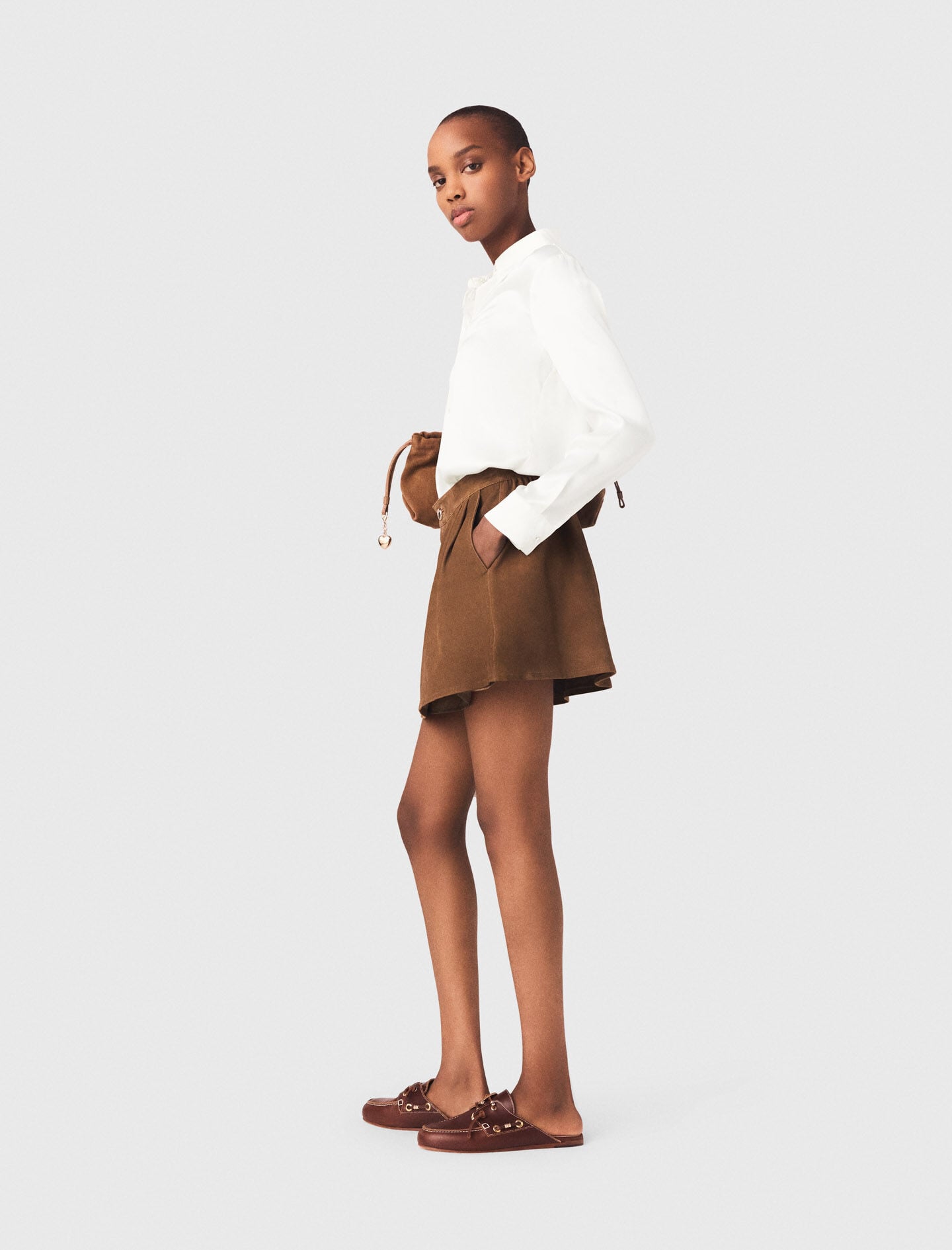 Maje Discount / White silk blouse