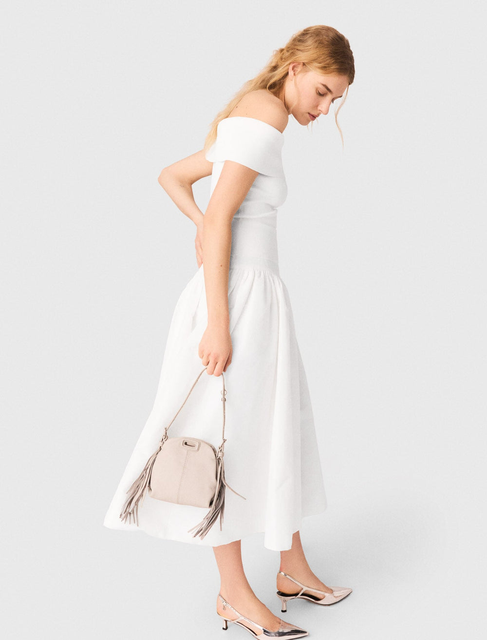 Maje On Sale / Rib knit bardot-neck top