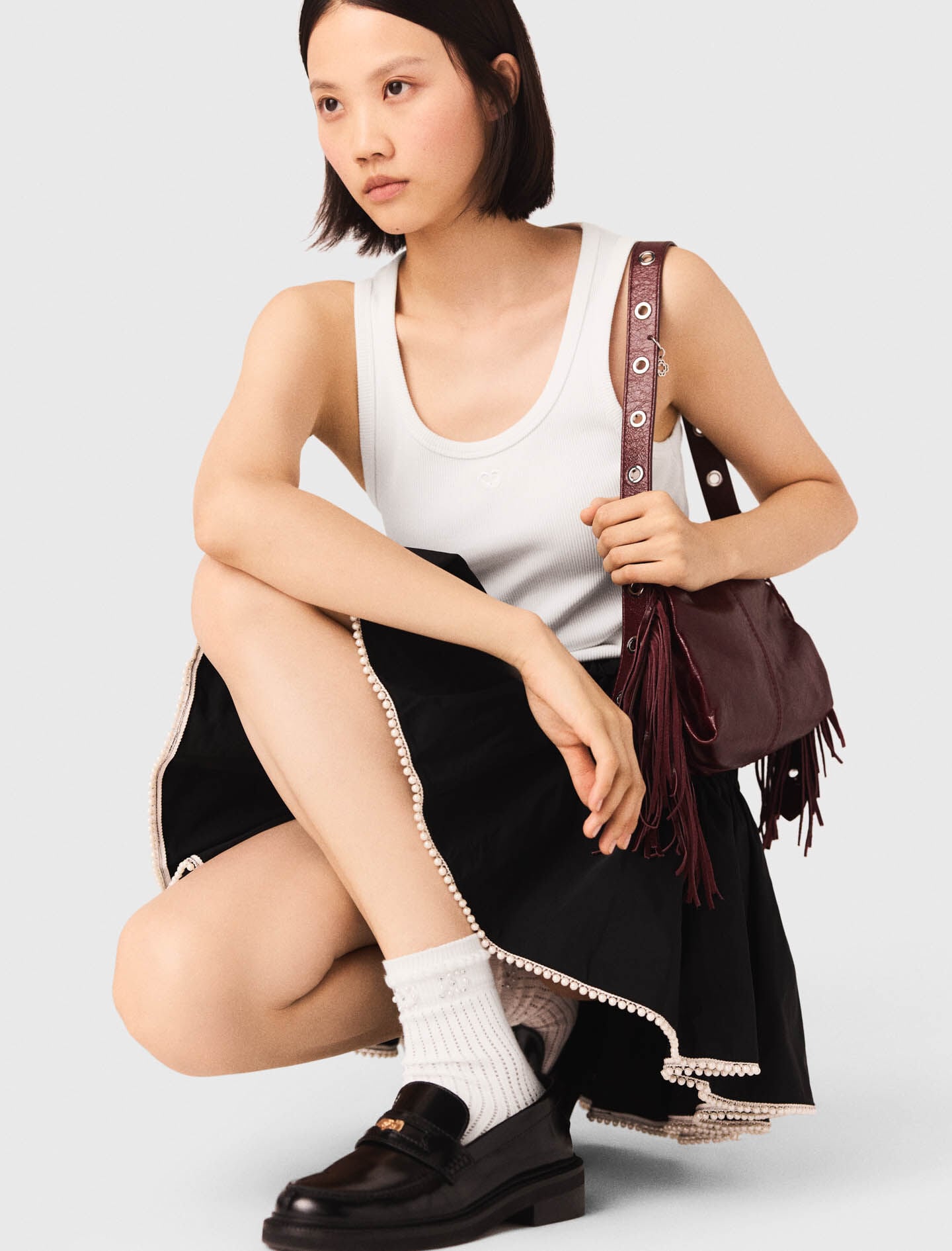 Maje Outlet / Rib knit tank top