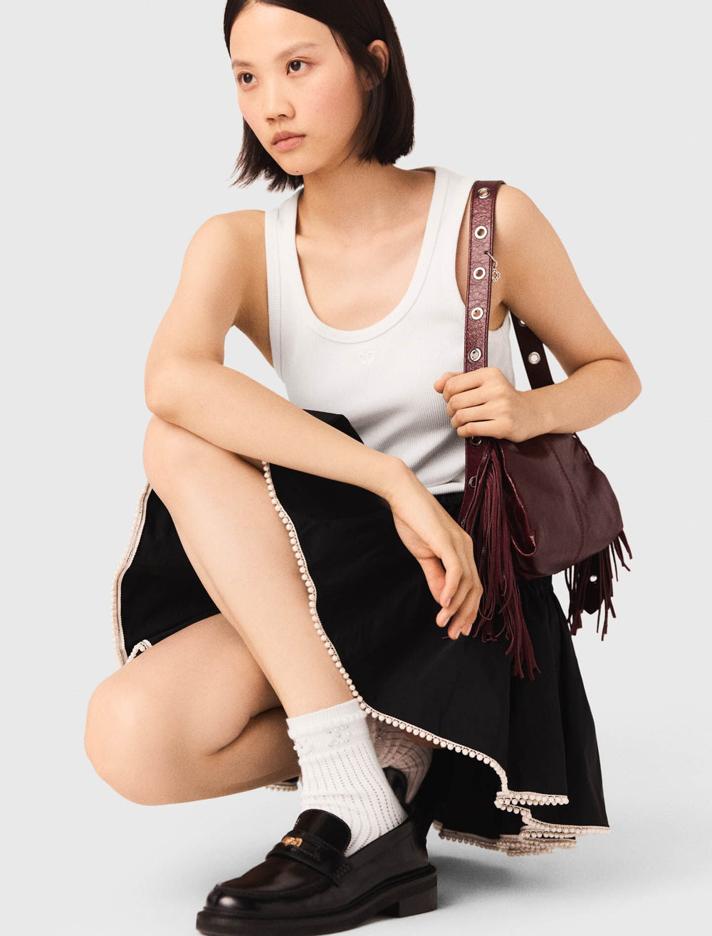 Maje Outlet / Rib knit tank top