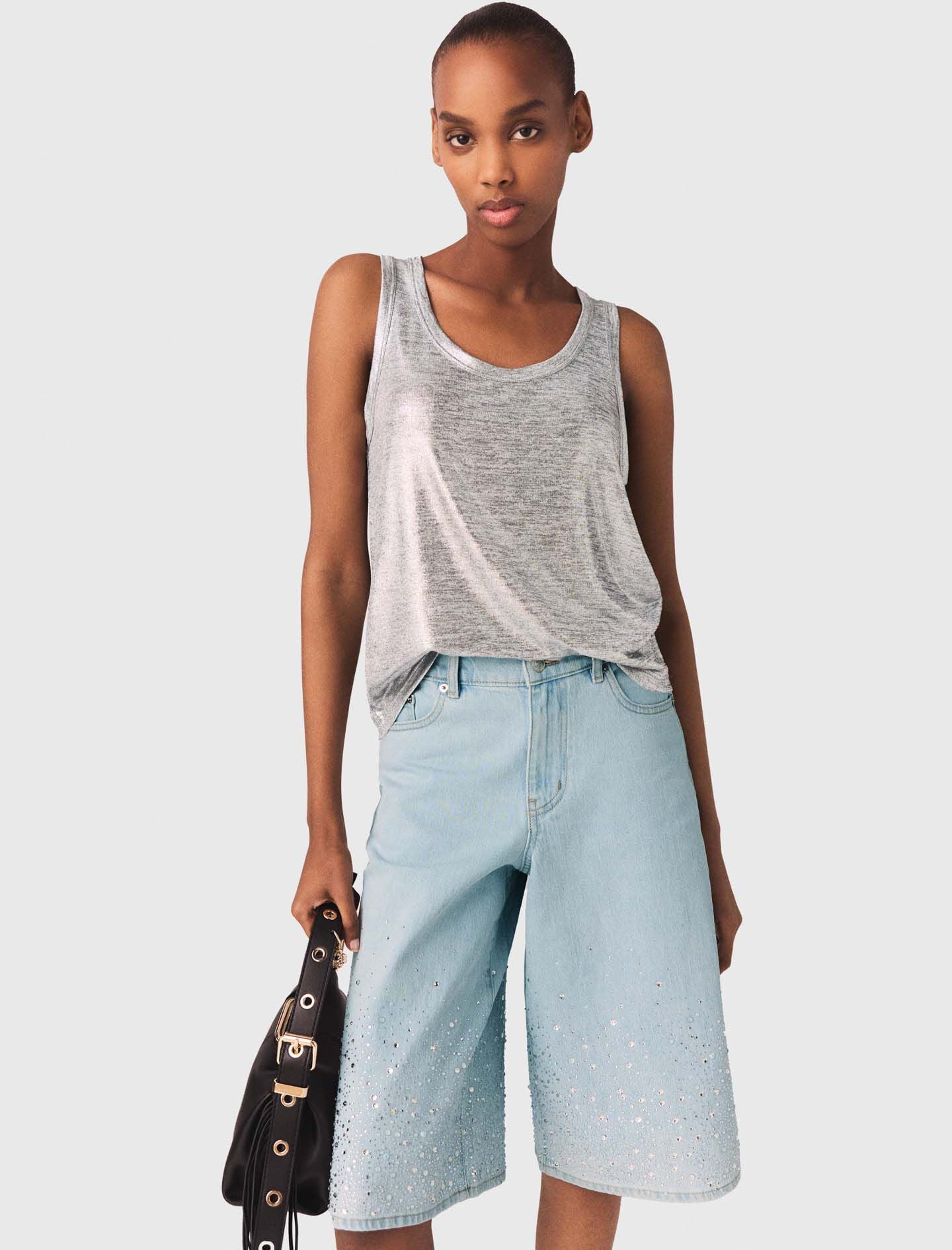 Maje New / Metallic tank top